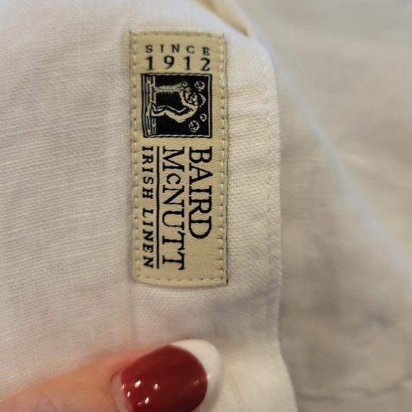 NWT J. Crew Baird McNutt Irish Linen Shirt White XL - Picture 8 of 9